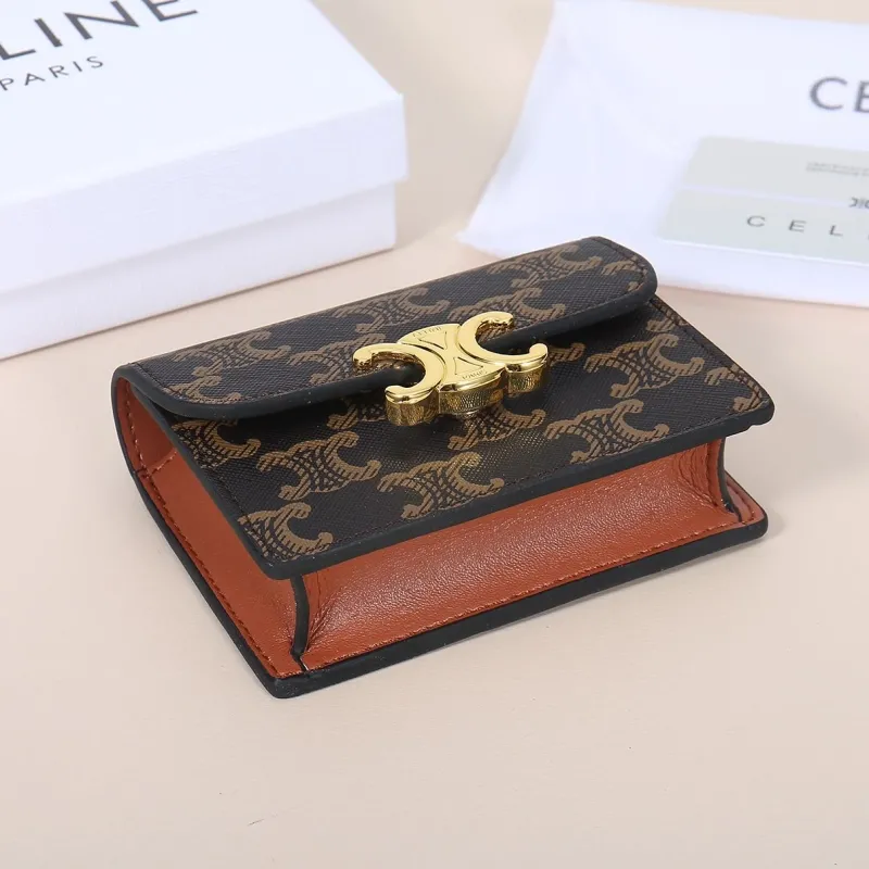 Celine Triomphe Monogram Small Wallet 220 - Image 3