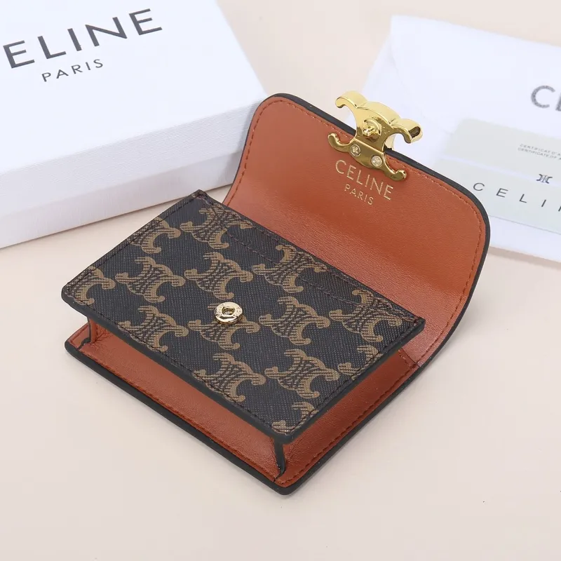 Celine Triomphe Monogram Small Wallet 220 - Image 4