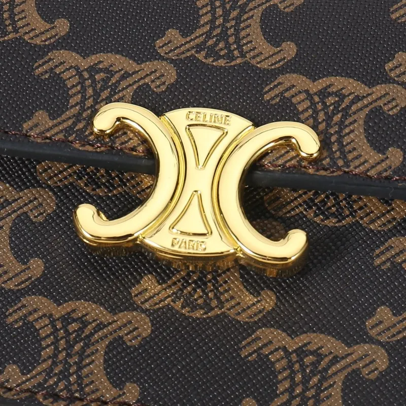 Celine Triomphe Monogram Small Wallet 220 - Image 6