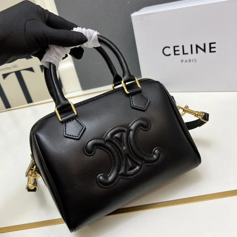 Celine Black Small Crossbody Boston Handbag TT133722 - Image 4
