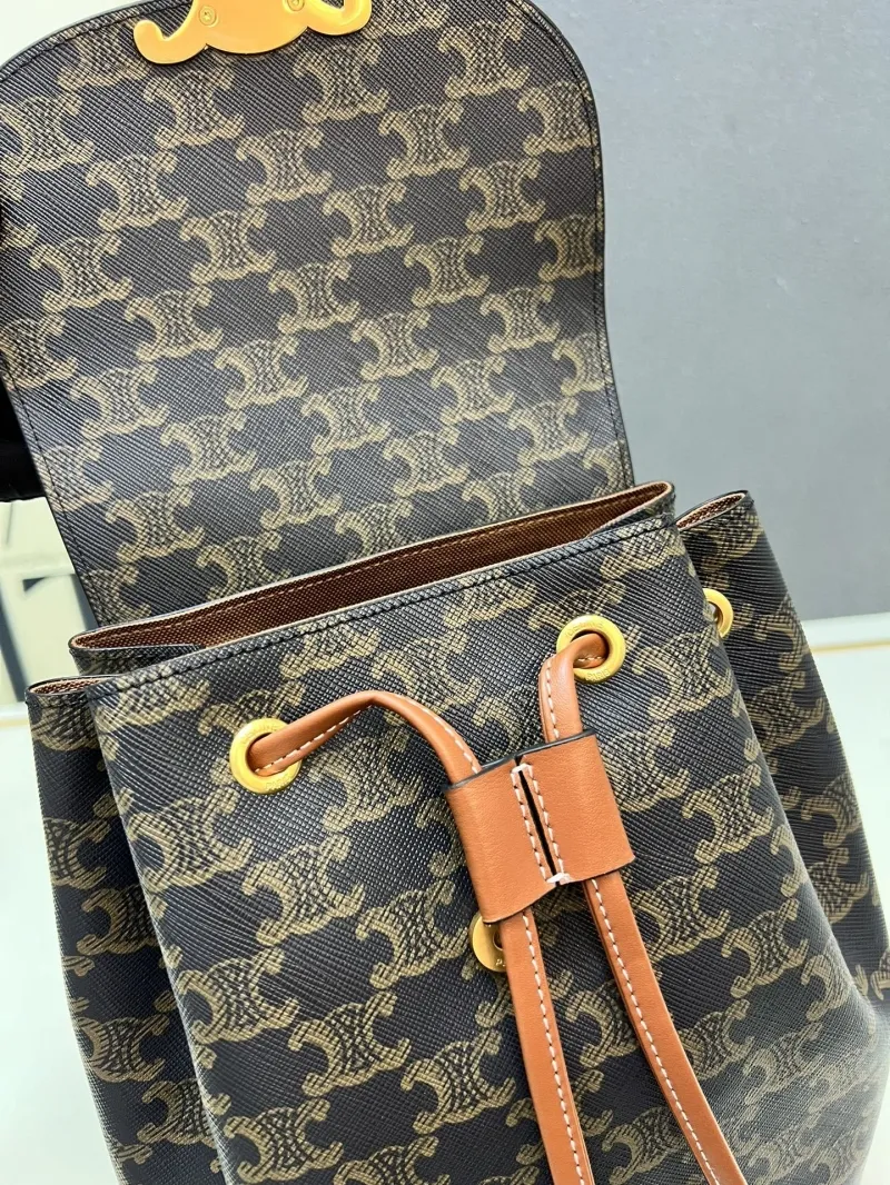 Celine TT118702 Brown Monogram Backpack Size 25-18-13 - Image 10