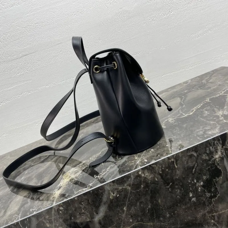 Celine Black Leather Mini Backpack - Image 3