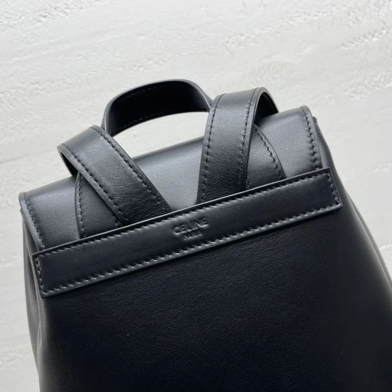 Celine Black Leather Mini Backpack - Image 6
