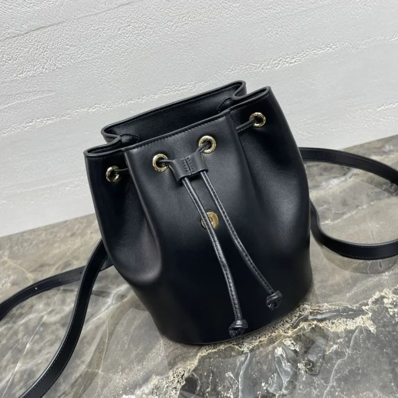 Celine Black Leather Mini Backpack - Image 7