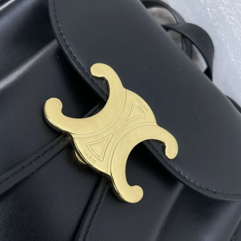 Celine Black Leather Mini Backpack - Image 5