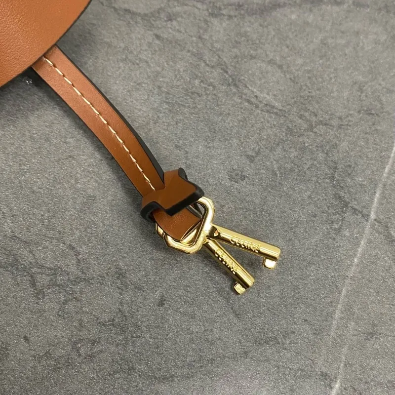 Celine Monogram Brown Cosmetic Vanity Crossbody Bag - Image 6