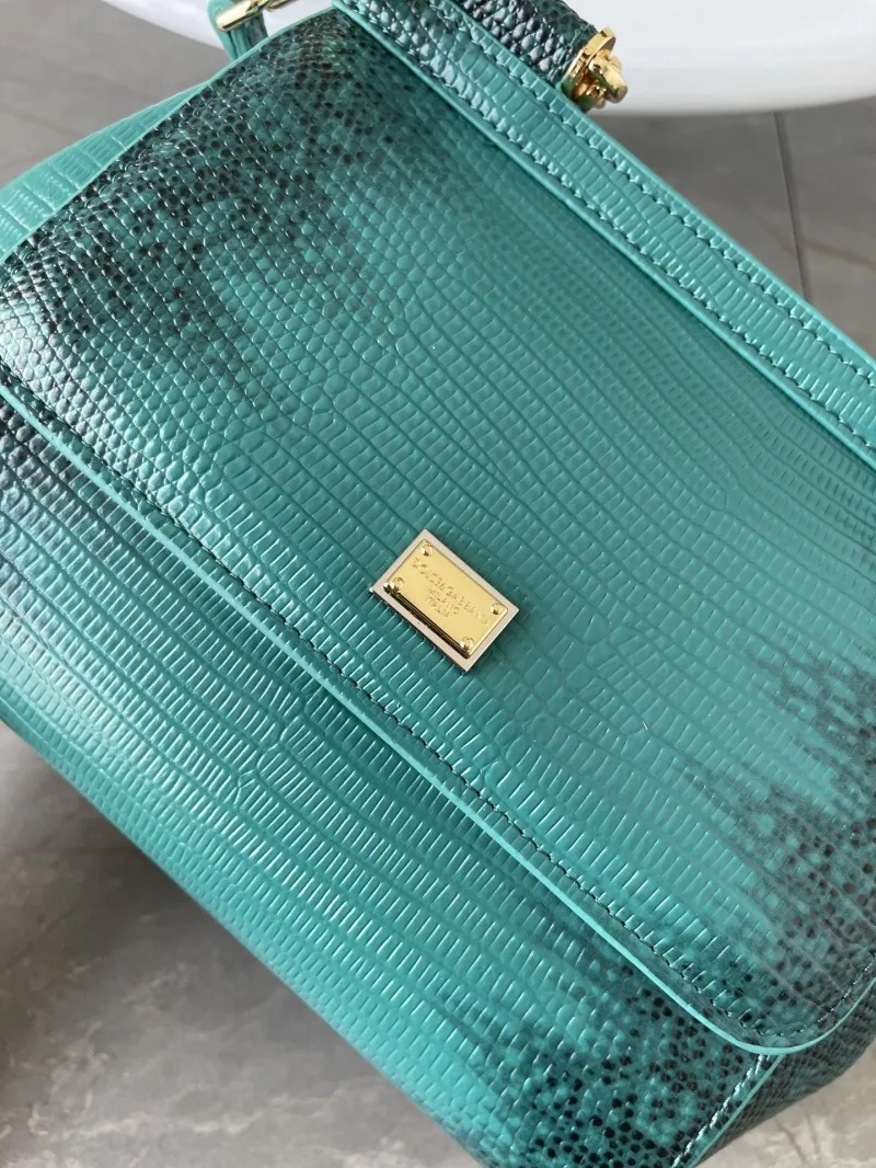 Dolce & Gabbana Green Leather Crossbody Handbag 138 - Image 5