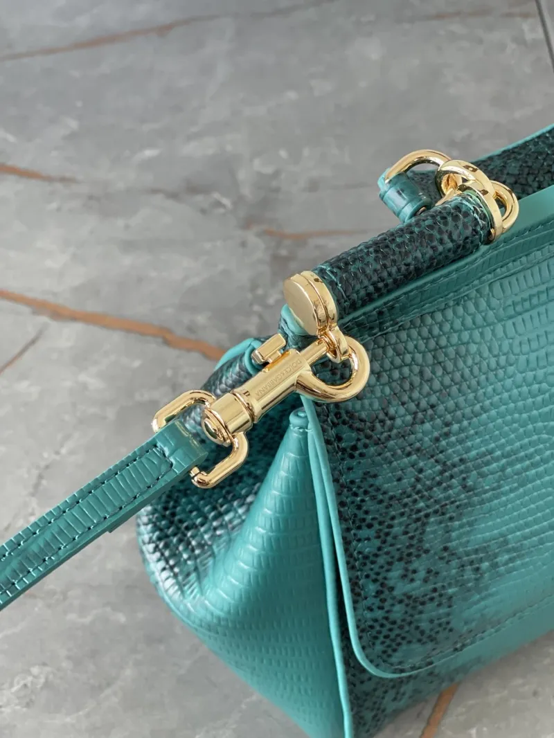 Dolce & Gabbana Green Leather Crossbody Handbag 138 - Image 6