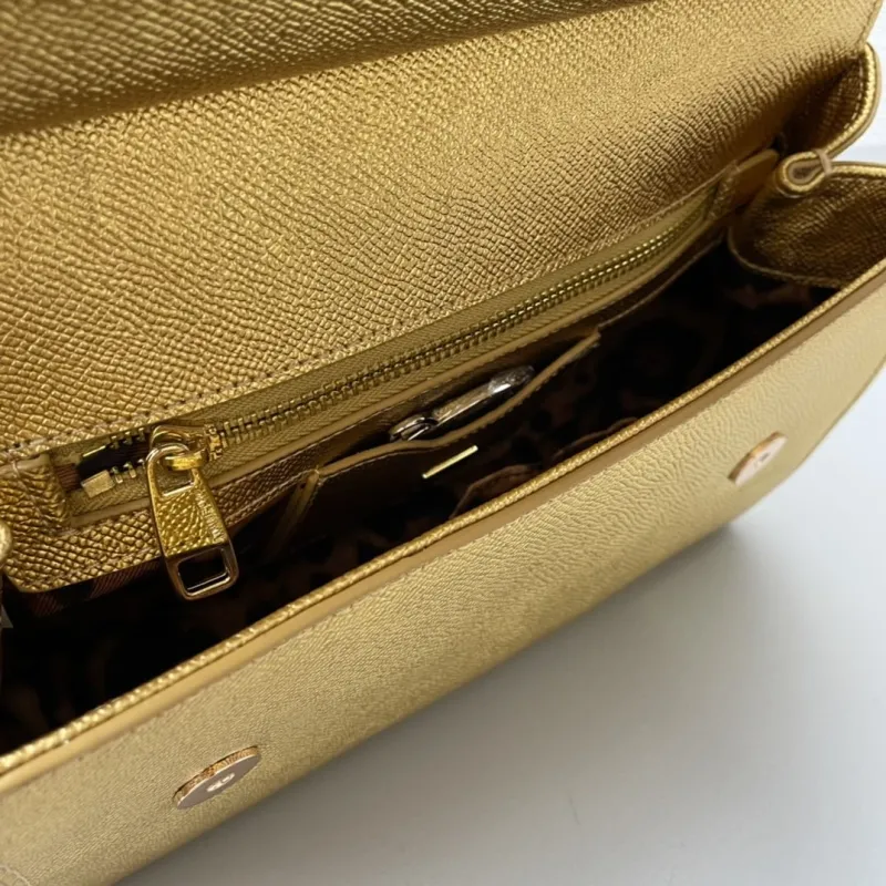 Dolce & Gabbana Gold Handbag 207 - Image 8