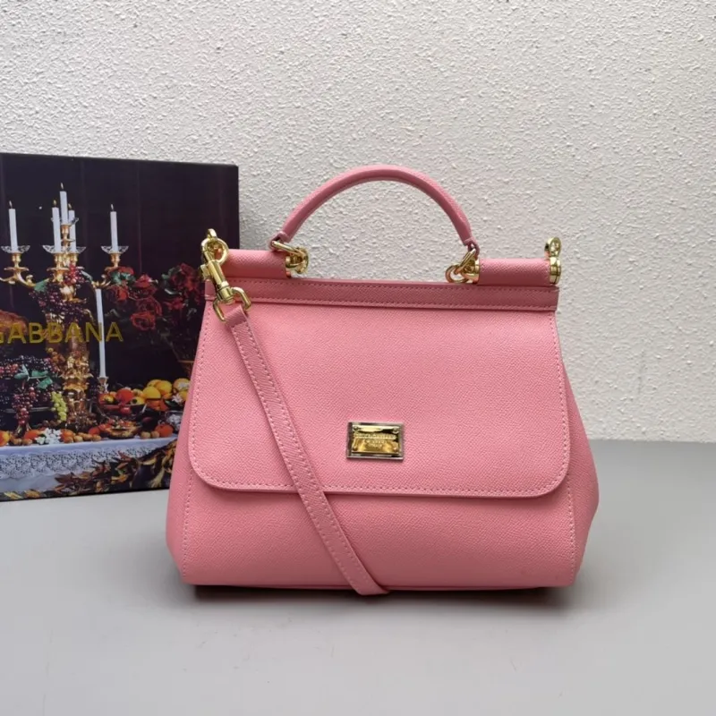 Pink Dolce Gabbana Top Handle Crossbody Bag 211