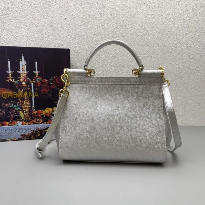 Alternative view of Dolce & Gabbana Silver Top Handle Handbag 212