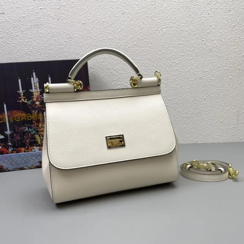 Dolce & Gabbana White Top Handle Crossbody Bag 213 - Image 3