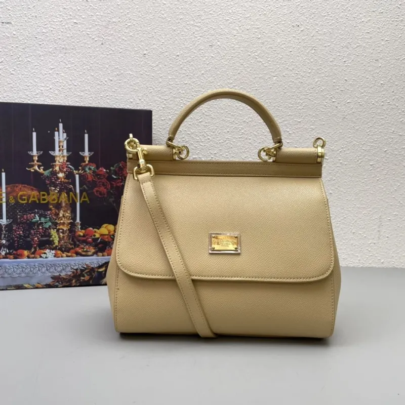 D&G Beige Leather Handbag 214