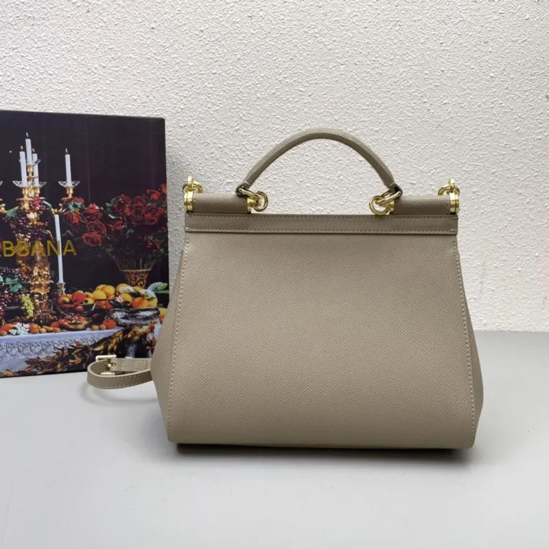 Alternative view of D&G Taupe Leather Handbag 215