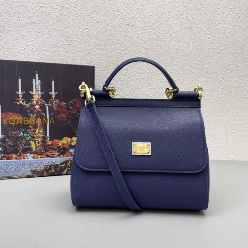 Dolce Gabbana Navy Blue Handbag 216