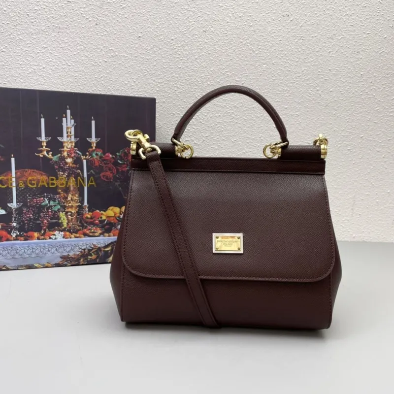 Dolce & Gabbana Brown Leather Handbag 217