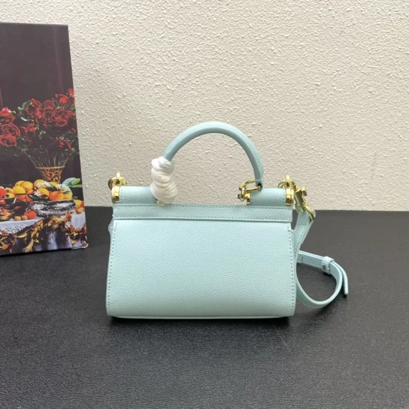 D&G Light Blue Mini Top Handle Crossbody Bag 219 - Image 3