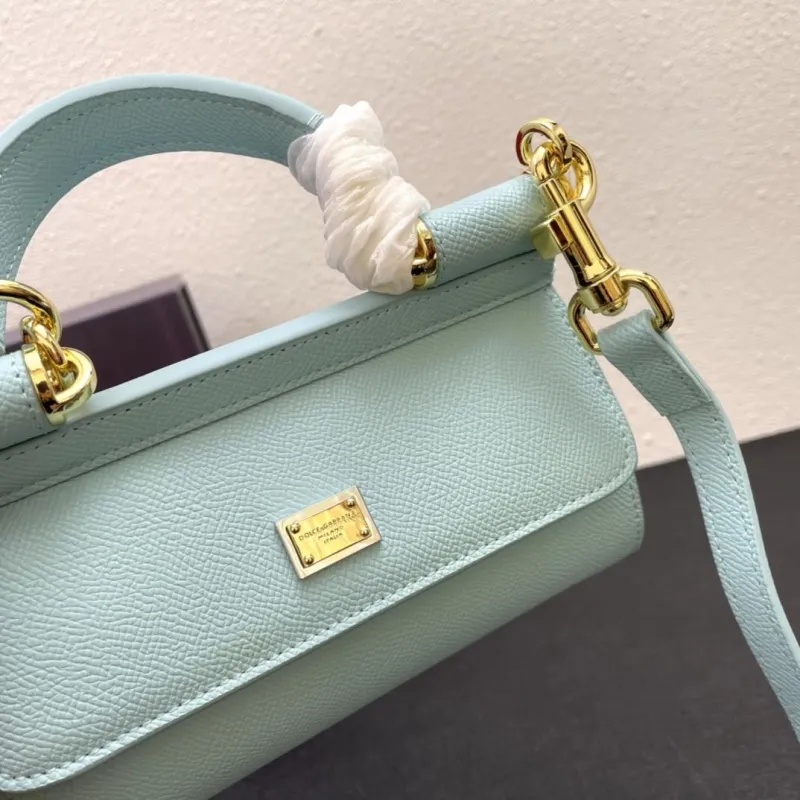 D&G Light Blue Mini Top Handle Crossbody Bag 219 - Image 4