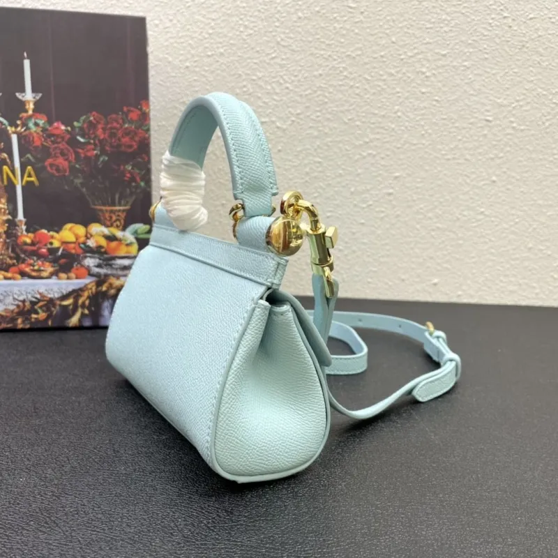 D&G Light Blue Mini Top Handle Crossbody Bag 219 - Image 5
