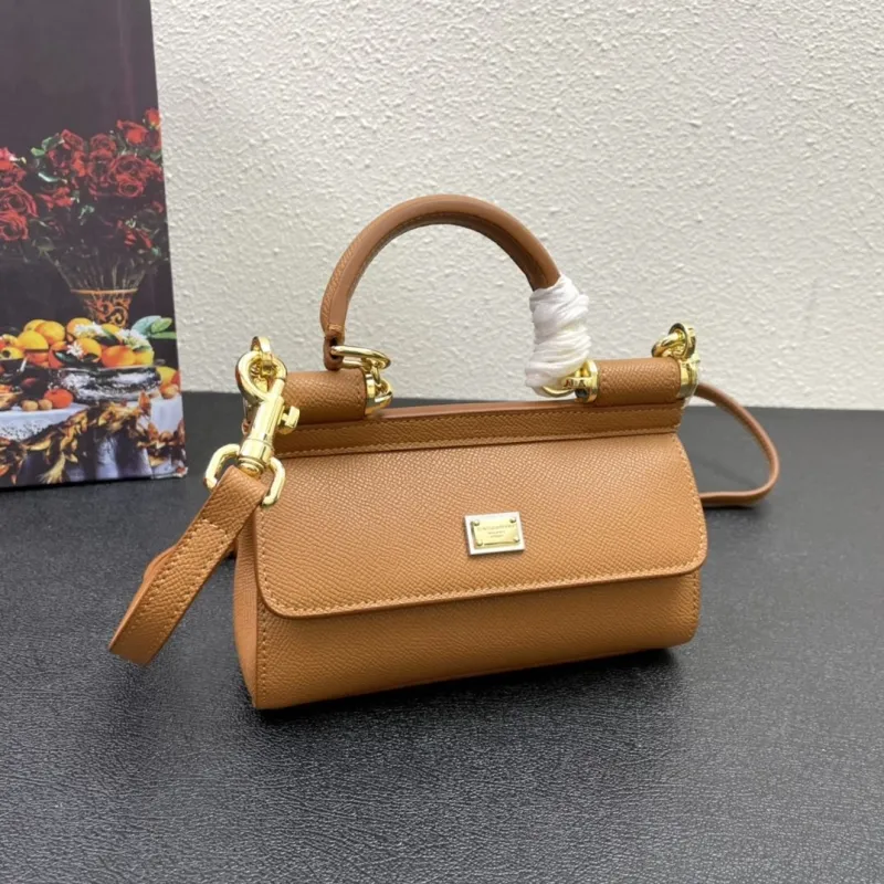 Alternative view of D&G Brown Mini Top Handle Crossbody Bag 221