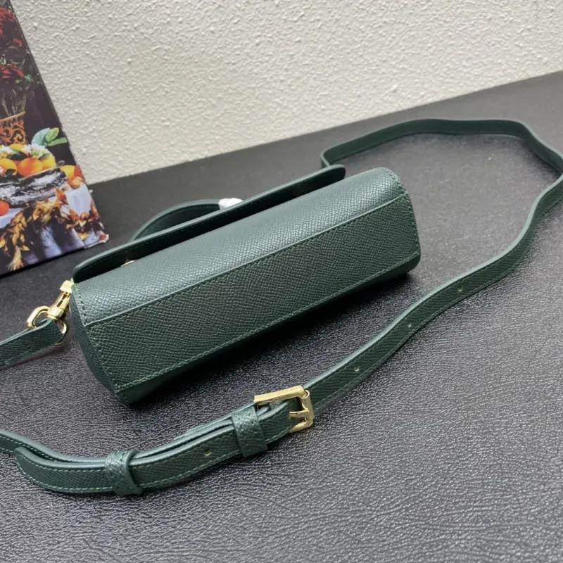 D&G Dark Green Mini Top Handle Crossbody Bag 222 - Image 7