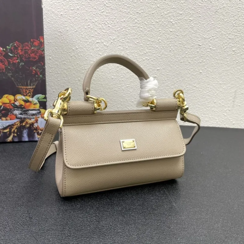 Alternative view of D&G Beige Small Top Handle Crossbody Handbag 223