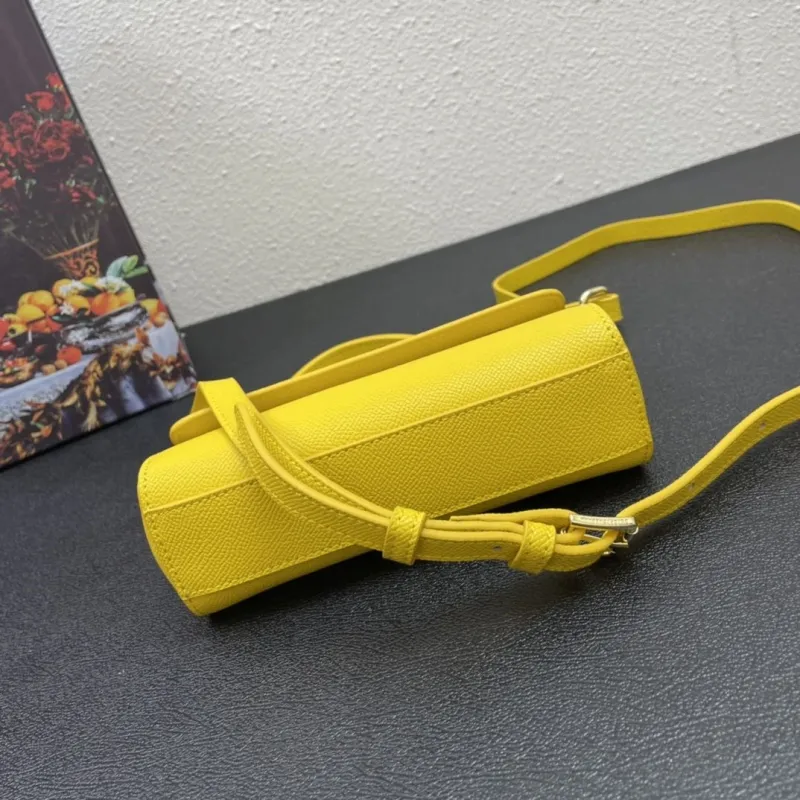 D&G Yellow Mini Top Handle Handbag 224 - Image 7