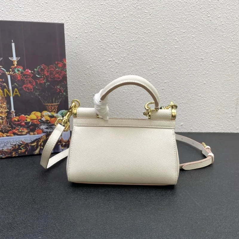 Alternative view of Dolce & Gabbana Cream Mini Top Handle Crossbody Bag 225
