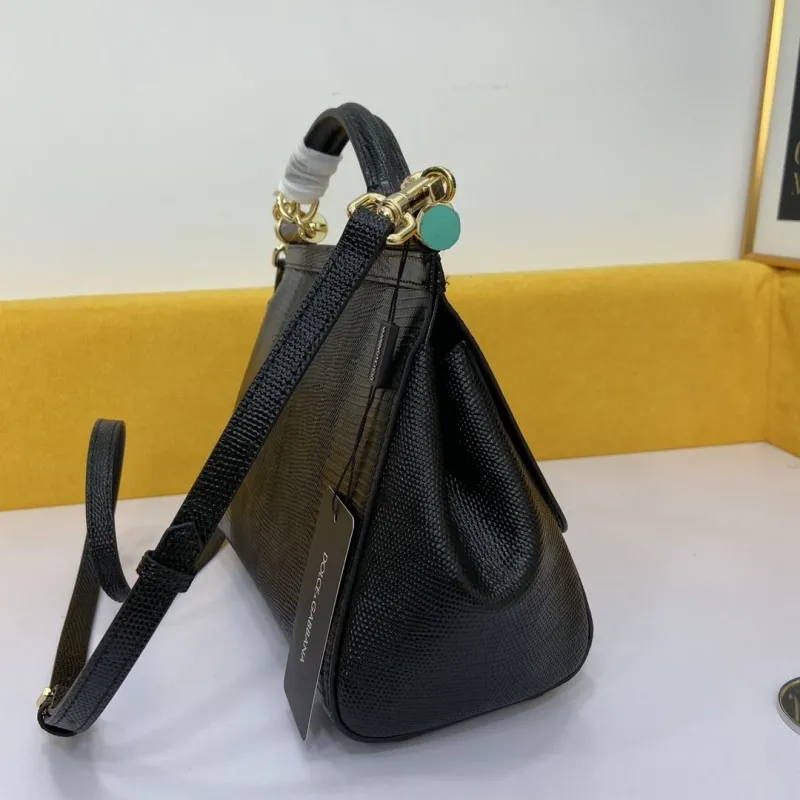 Alternative view of Dolce & Gabbana Black Leather Handbag 239