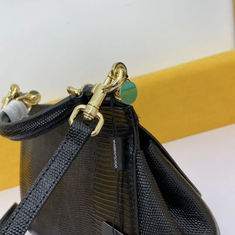 Dolce & Gabbana Black Leather Handbag 239 - Image 6