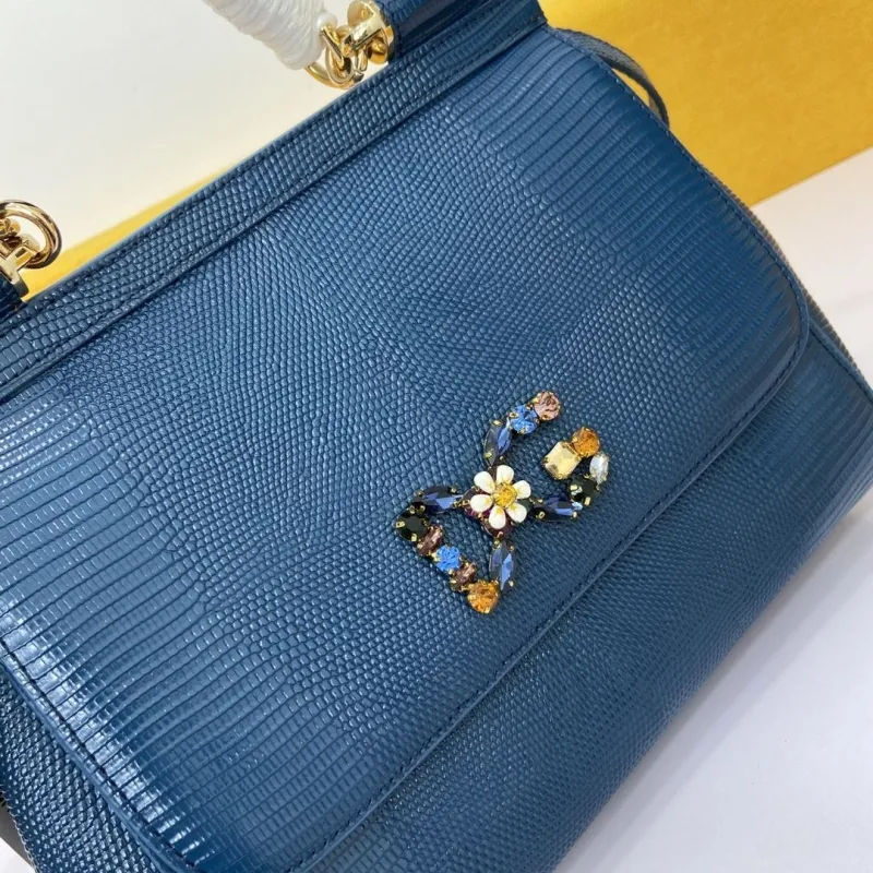 D&G Blue Crossbody Handbag 241 - Image 4