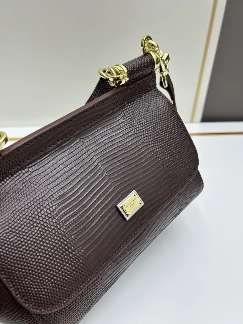 D&G Brown Lizard Crossbody Handbag 243 - Image 4