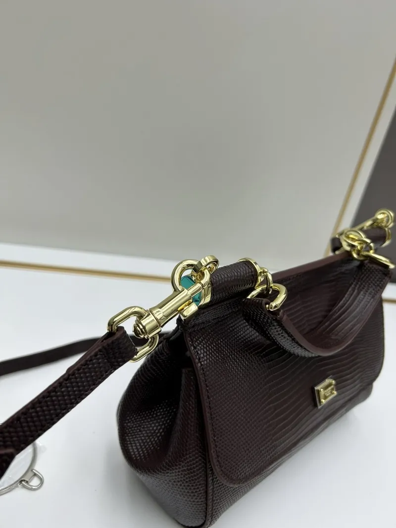 D&G Brown Lizard Crossbody Handbag 243 - Image 6
