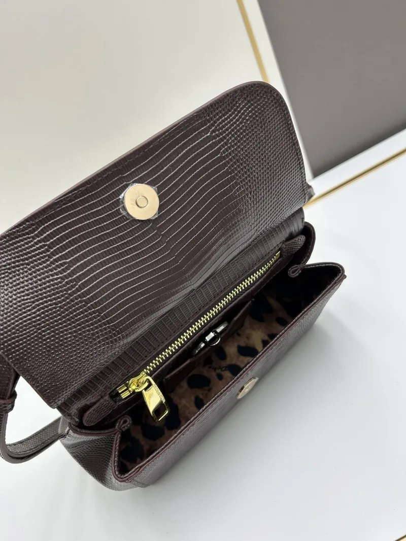 D&G Brown Lizard Crossbody Handbag 243 - Image 7