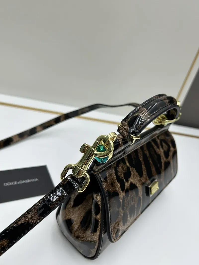Dolce Gabbana Leopard Print Mini Crossbody Handbag - Image 6