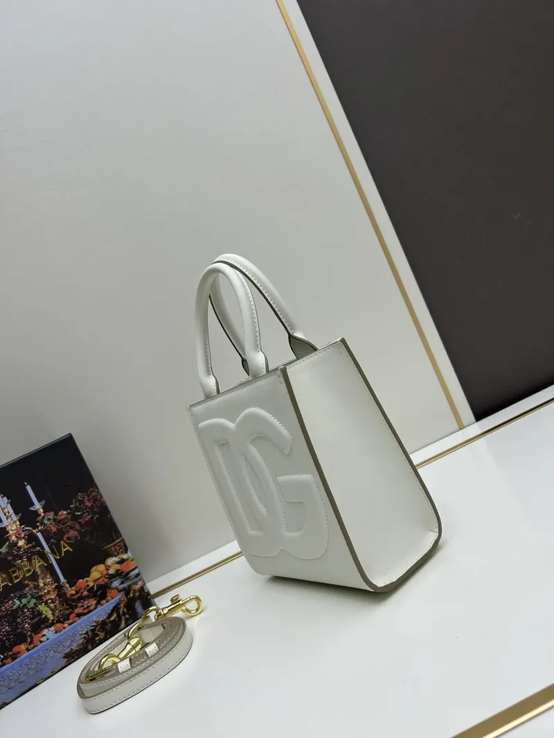 Alternative view of Dolce & Gabbana White Mini Tote Handbag 275