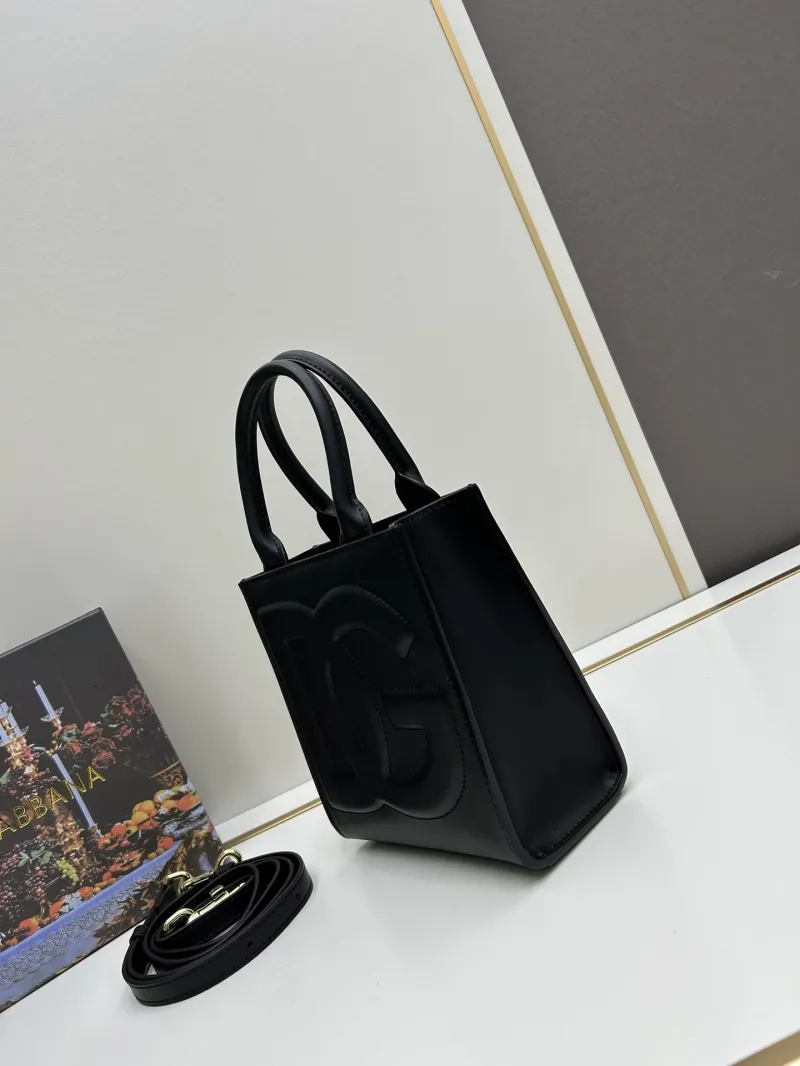 Alternative view of Dolce & Gabbana Black Mini Crossbody Tote Bag 278