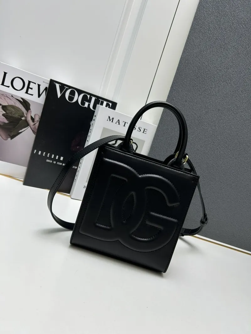 DG Black Mini Tote Crossbody Bag Style 281