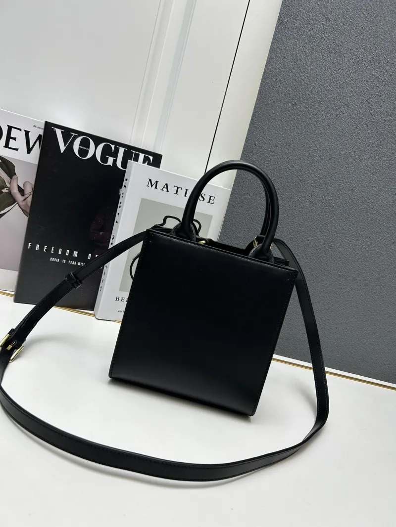 Alternative view of DG Black Mini Tote Crossbody Bag Style 281