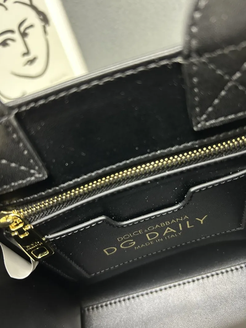 DG Black Mini Tote Crossbody Bag Style 281 - Image 9