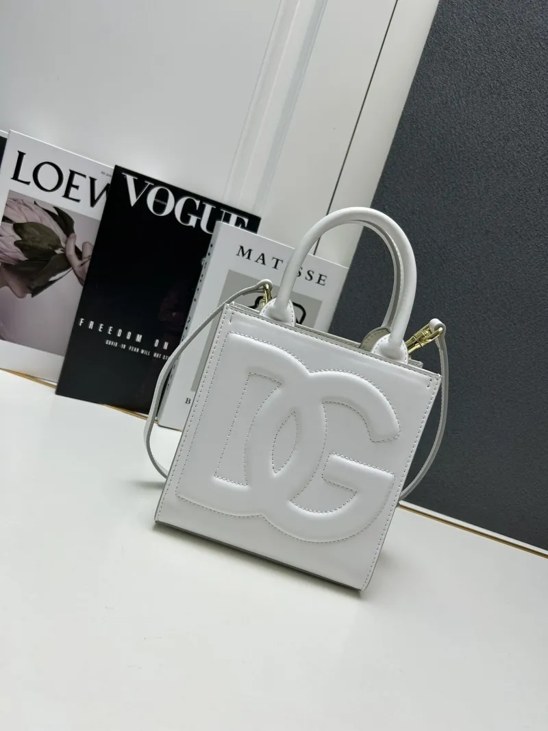 D&G White Mini Tote Crossbody Bag 283