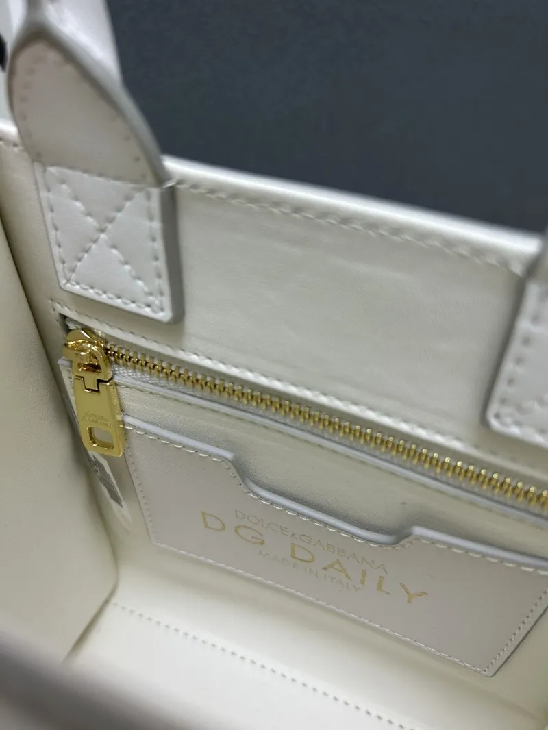 D&G White Mini Tote Crossbody Bag 283 - Image 9
