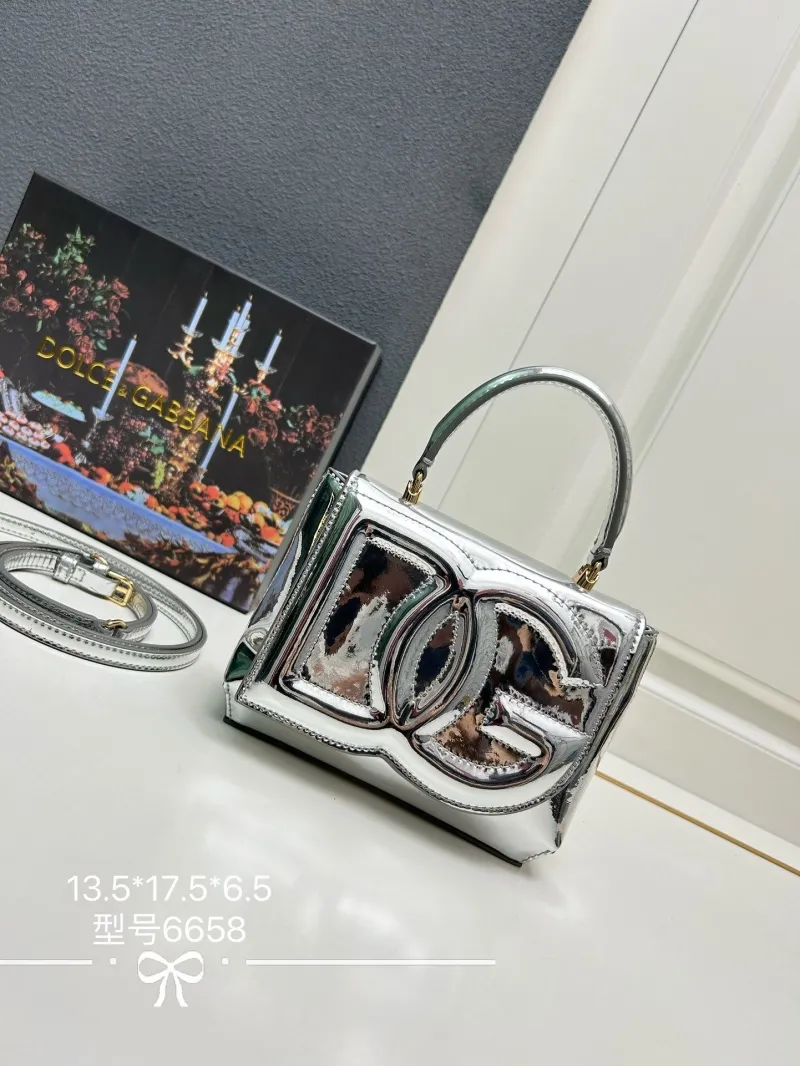 Dolce & Gabbana Silver Handbag Model 6658