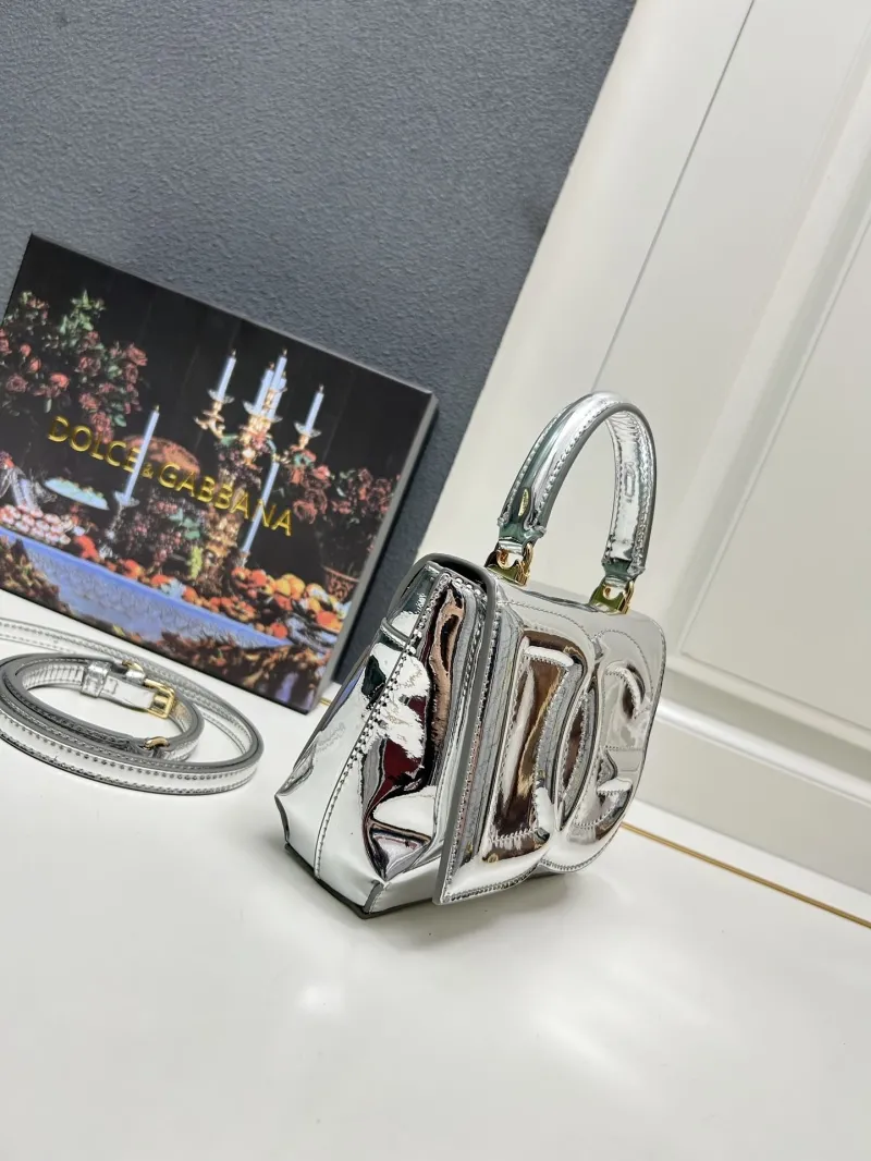 Dolce & Gabbana Silver Handbag Model 6658 - Image 3