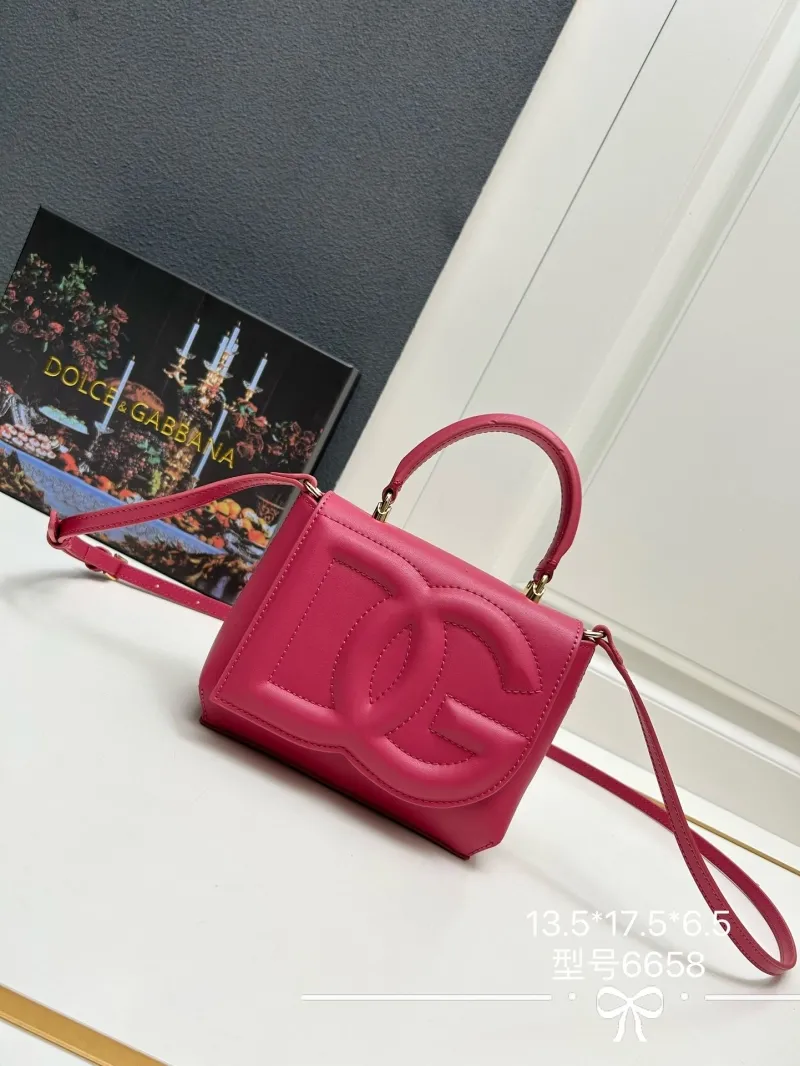Dolce Gabbana Pink Top Handle Crossbody Bag 6658