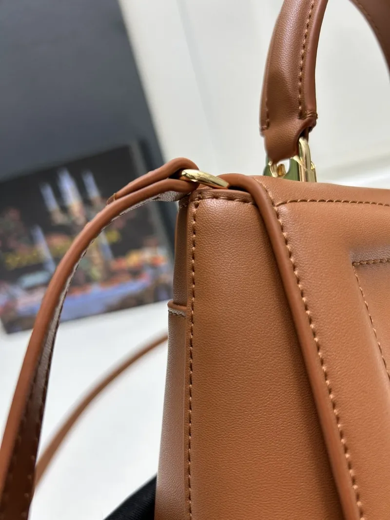 Dolce & Gabbana Brown Leather Crossbody Handbag Model 6658 - Image 6