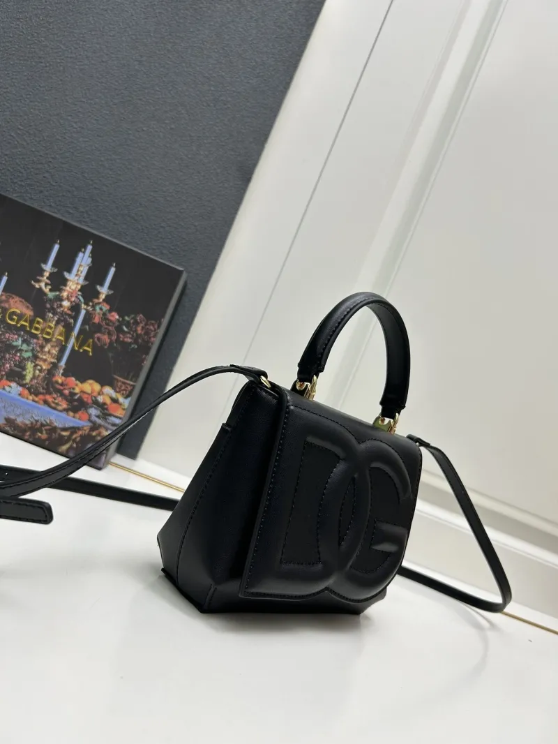 Dolce & Gabbana Black Crossbody Handbag Model 6658 - Image 3
