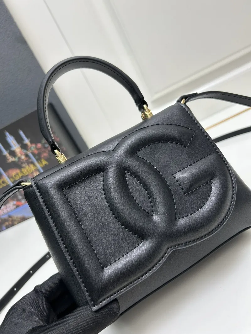 Dolce & Gabbana Black Crossbody Handbag Model 6658 - Image 4
