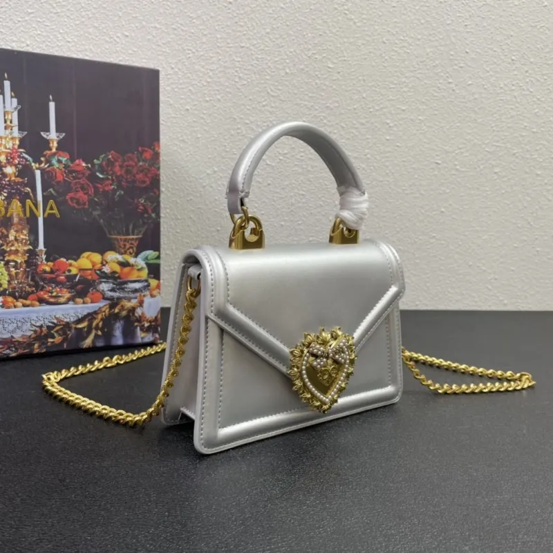 Alternative view of D&G Silver Handbag 323 Chain Crossbody Bag