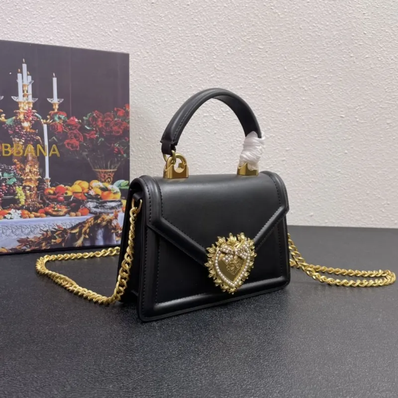 Alternative view of Dolce & Gabbana Black Mini Chain Handbag 324